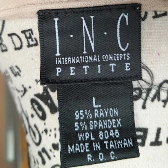 Inc. Cream Beaded Tank Petite L - Picture 4 of 4